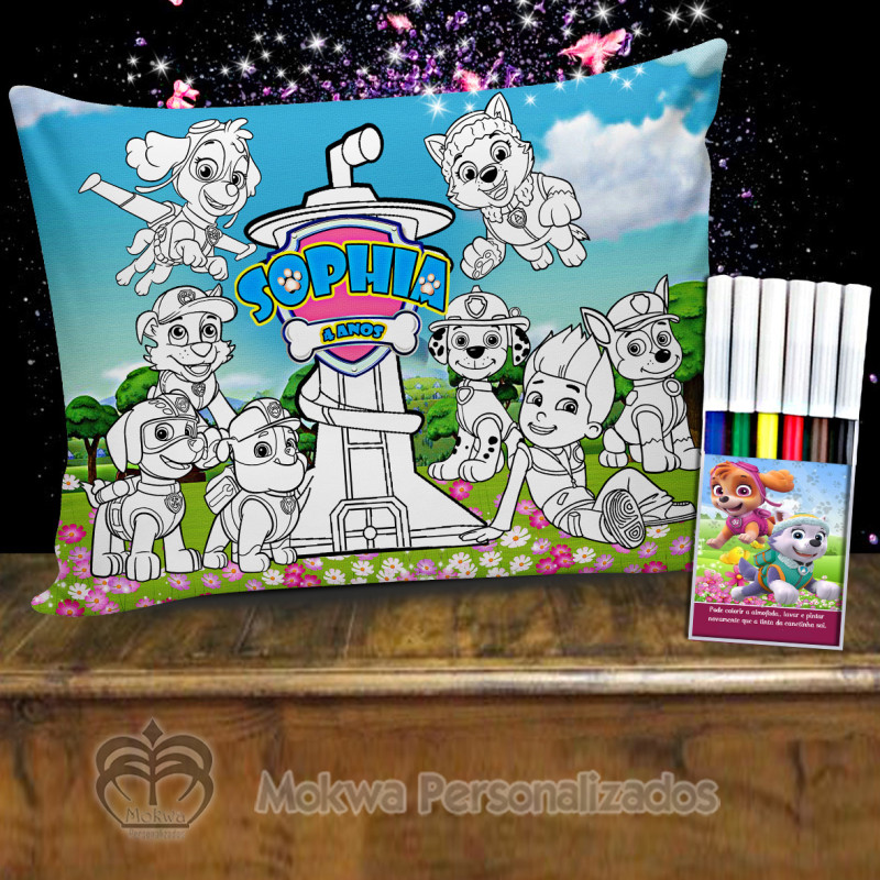 Desenhos personalizados para colorir - Tema: Patrulha Canina